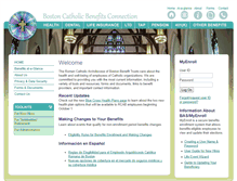 Tablet Screenshot of catholicbenefits.org
